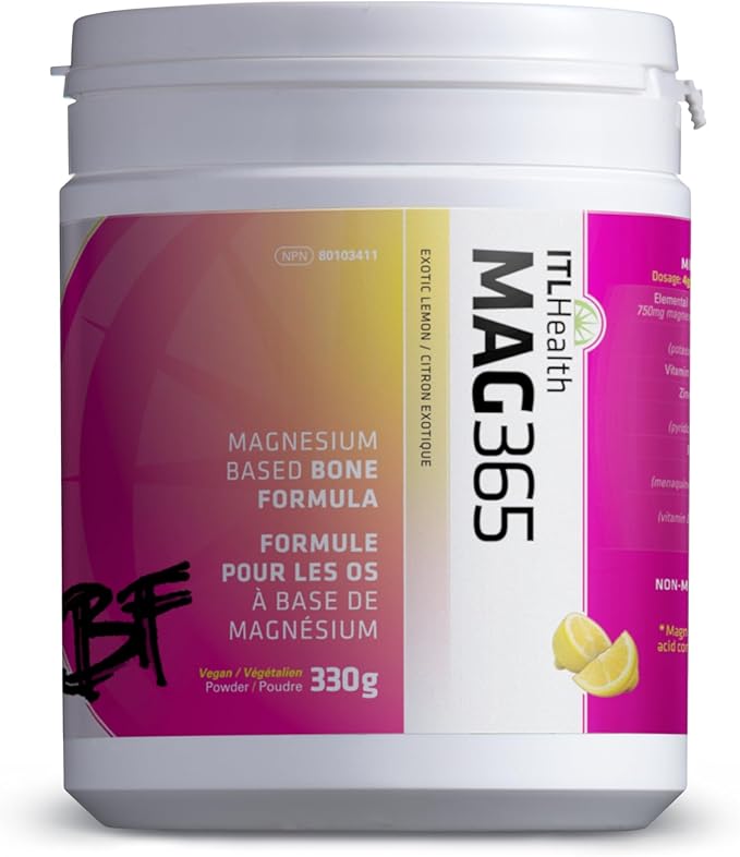 MAG365 ITL Health BF Bone Support, B6, Vitamin D3, Vitamin K2, Boron, 1 Pack, 330grams