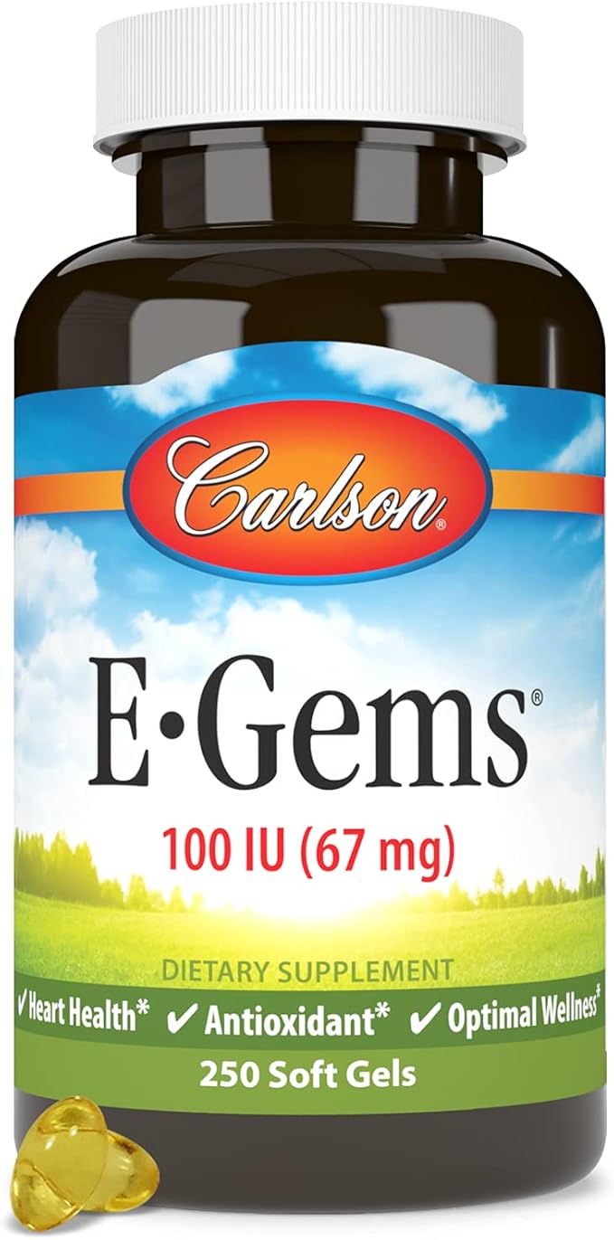 Carlson - E-Gems, 100 IU, Heart 250 soft
