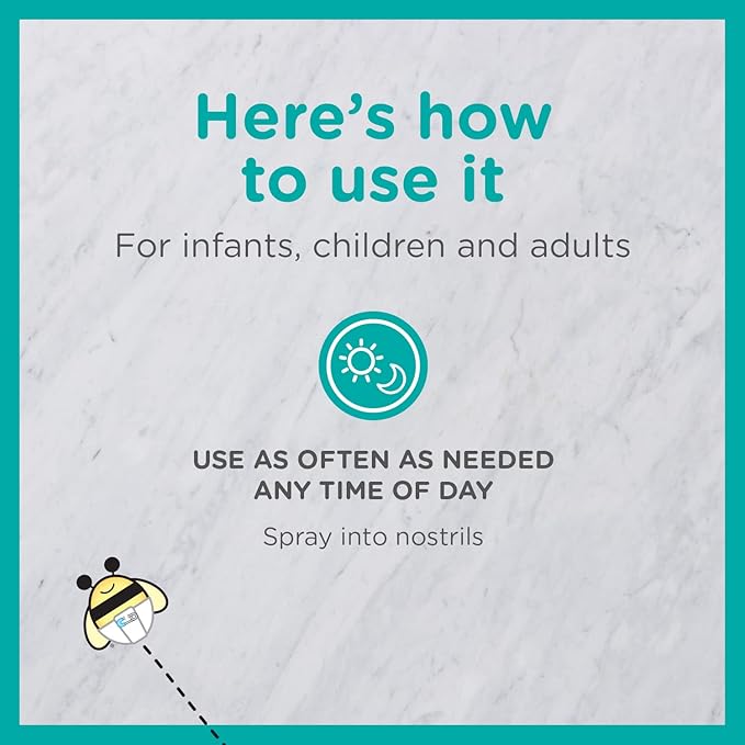 Zarbee's Baby Nasal Saline Spray, Soothing 3Fl Oz 2)
