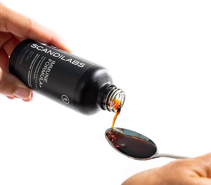 Immune Formula+ 7-in-1 Liposomal Wellness Blend with Powerful Antioxidants, Vitamins C, D, A, E, K1, K2, and Elderberry | Vegan | Gluten Free | Non-GMO | CGMP Certified
