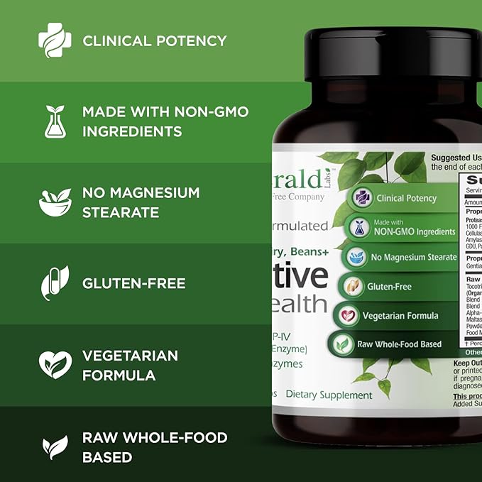EMERALD LABS Digestive Health 90 Vegetable (30-Day Supply)