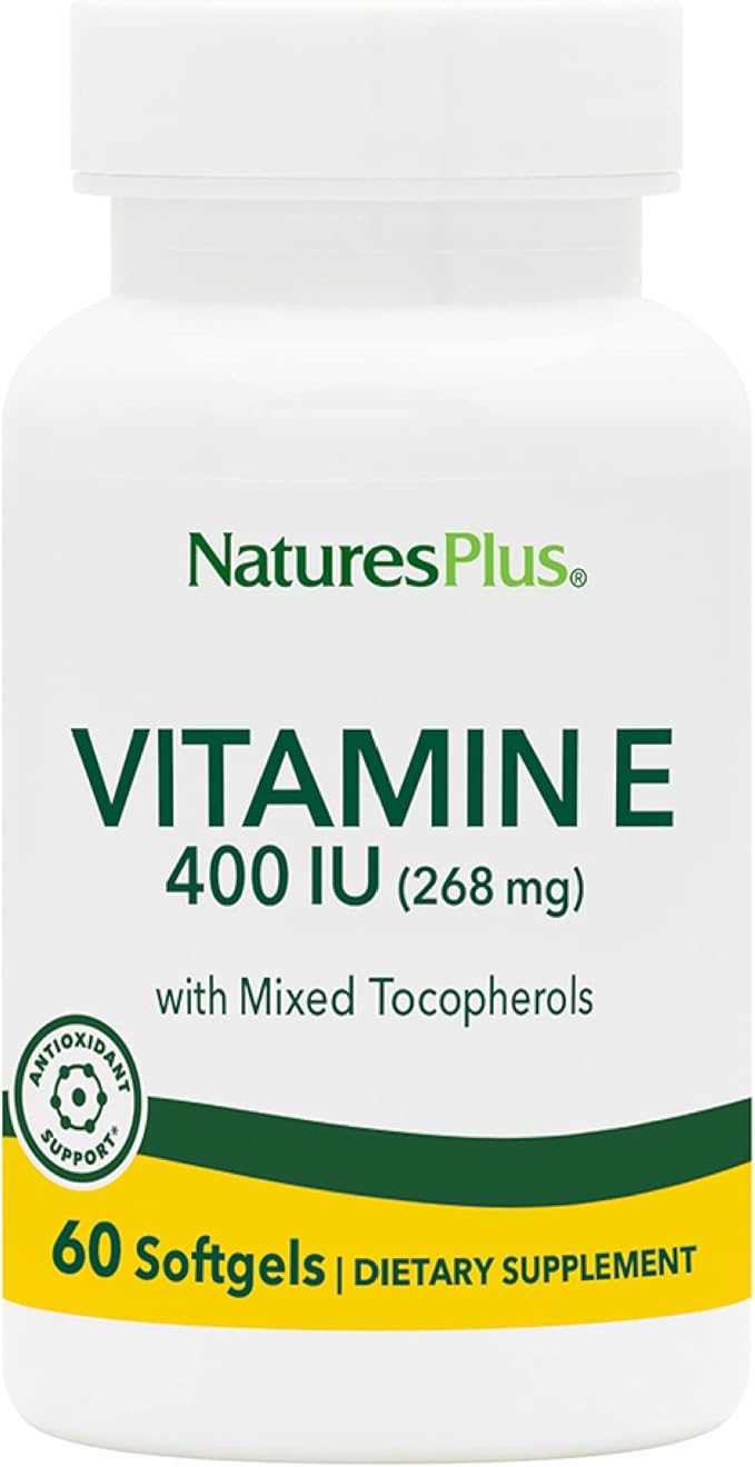 NaturesPlus Vitamin E 400 iu 60 Softgels 60 Servings