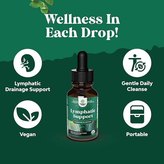 Certified Organic Lymphatic Drainage Drops 30 Servings