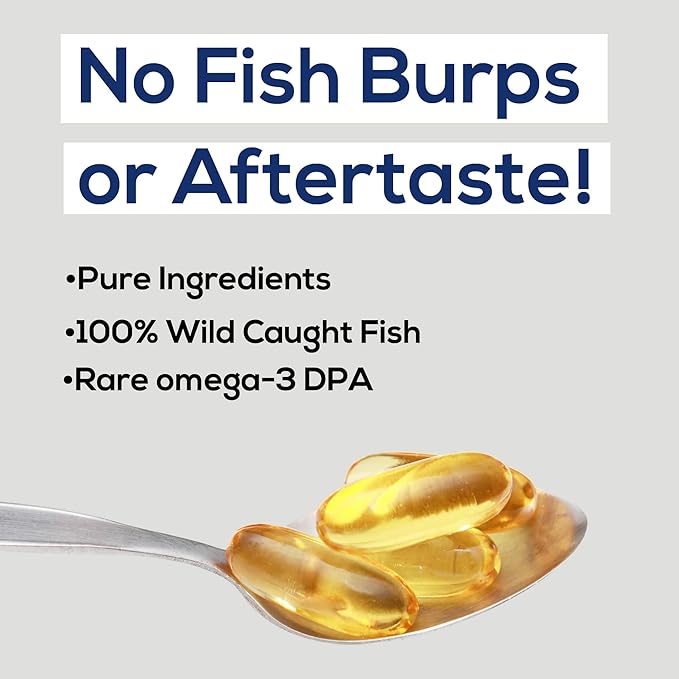 Wild Foods Fish Oil Omega 3 Supplements 1600 mg 60 Capsules (1 pk) 30 Servings