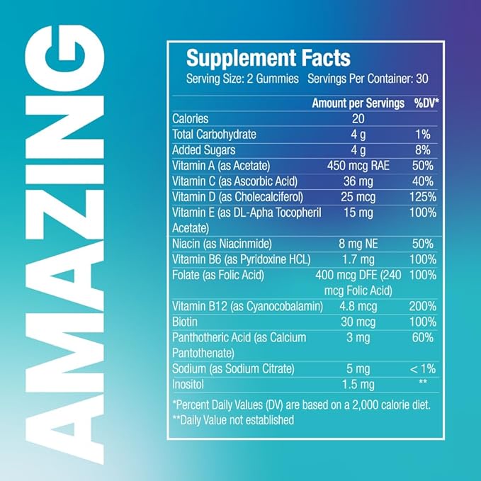 Multivitamin for Women - 180 Multivitamin Gummies - Vitamins for Women - Natural Fruit Flavor - Gluten Free & Non GMO - Pack x 3 Bottles.