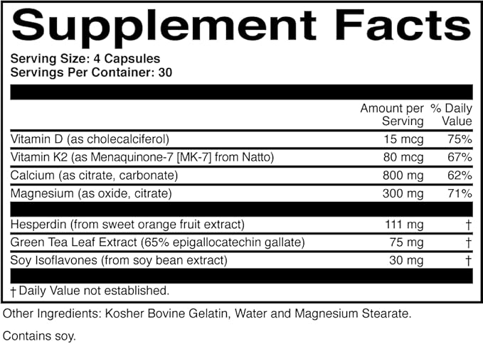 BoneProtect - Advanced Calcium Supplement 800 Mg. 120 Capsules