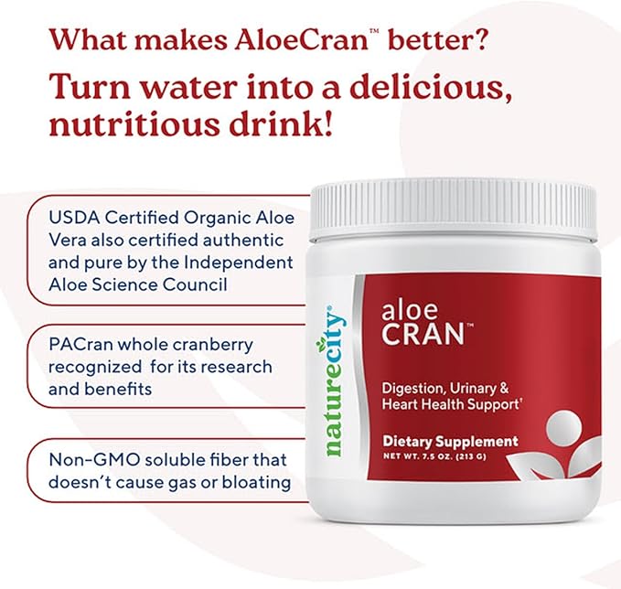 Aloe-Cran Sugar Free Drink Mix Supplement| 30 Servings