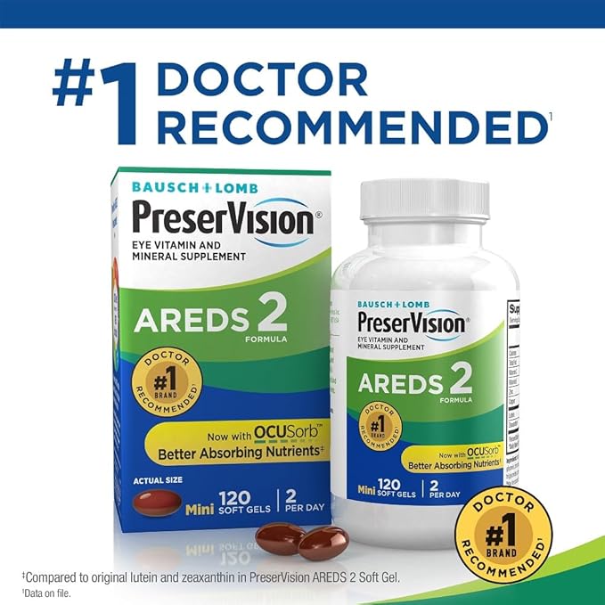 PreserVision AREDS 2 Eye Vitamin & 120 Softgels