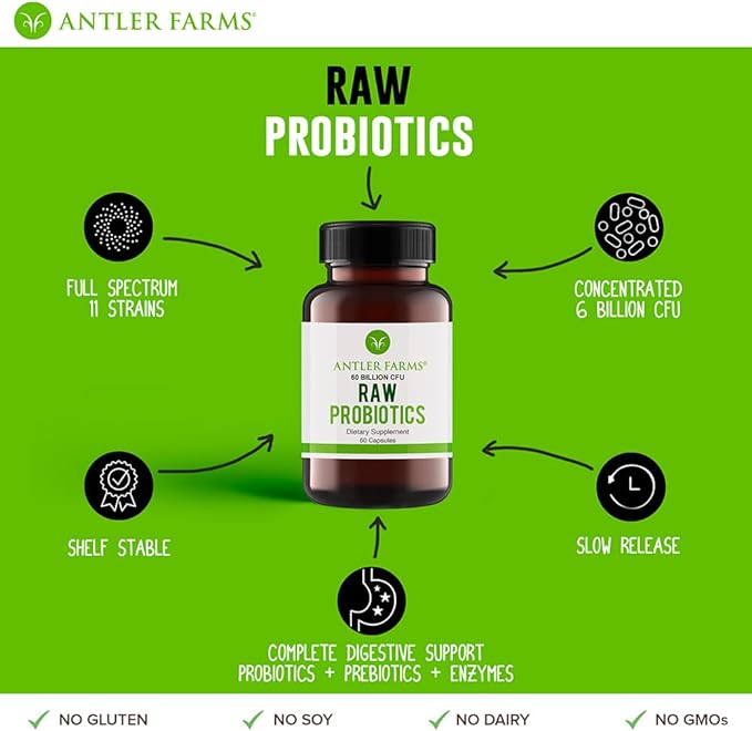 Antler Farms - Raw Probiotics 60 60 Capsules,
