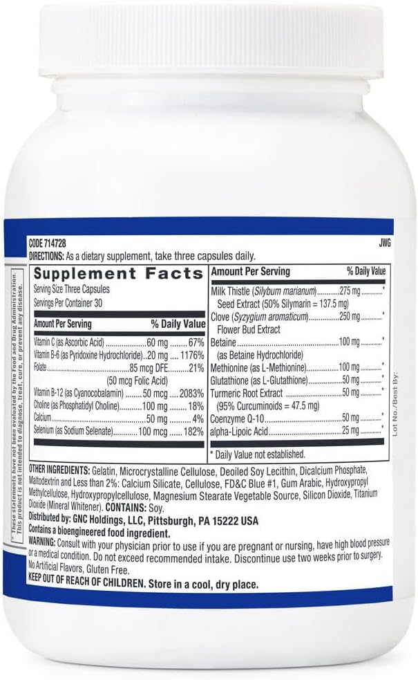 GNC Preventive Nutrition Liver Health Formula 90 Capsules