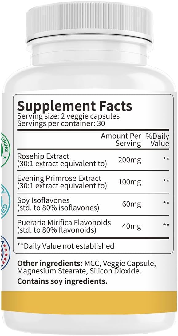 4 in 1 Estrogen Supplement Hormone 60 Capsules, 2 Pack