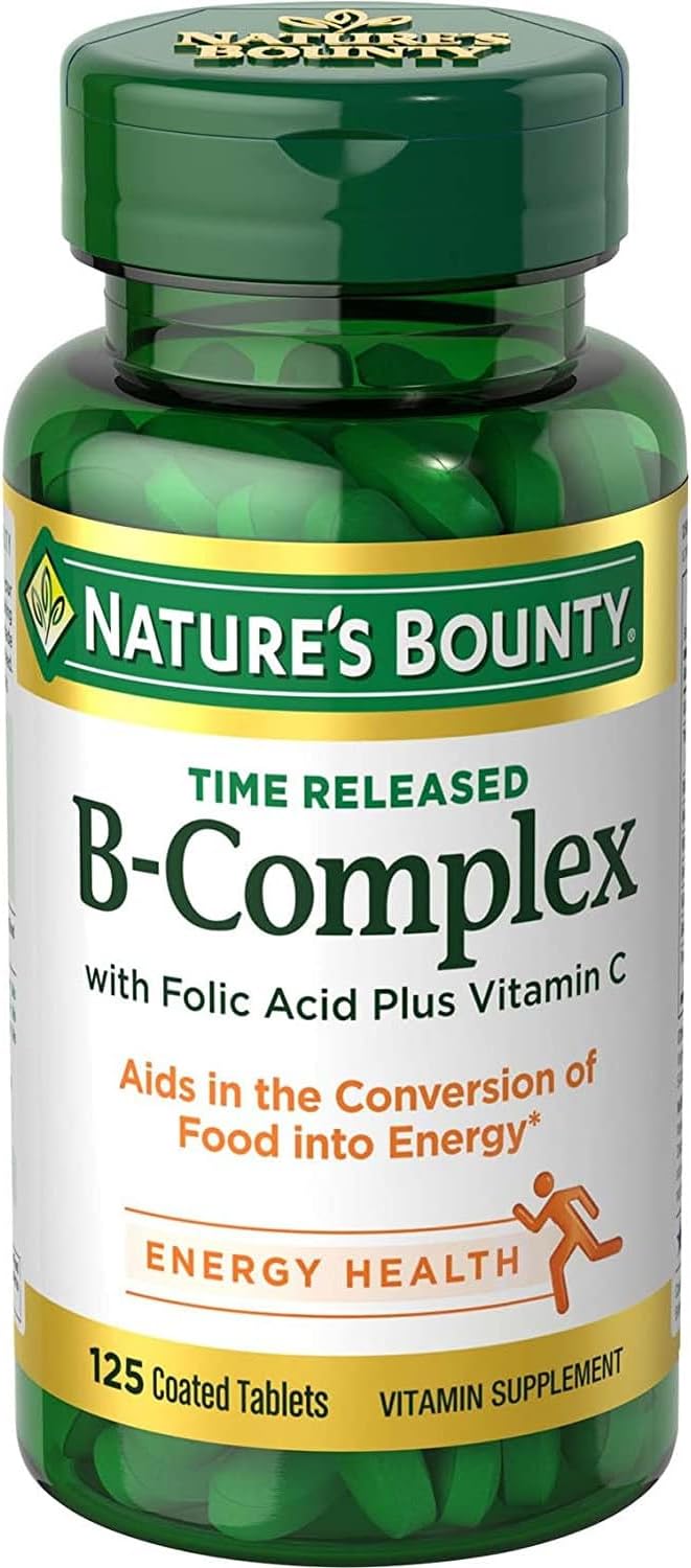 Nature's Bounty B-Complex with Folic Acid 125 Tablets 4)