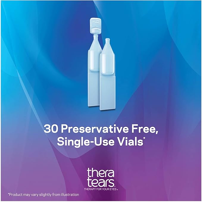 TheraTears Dry Eye Therapy Eye Drops 30 Vials, 2 Pack