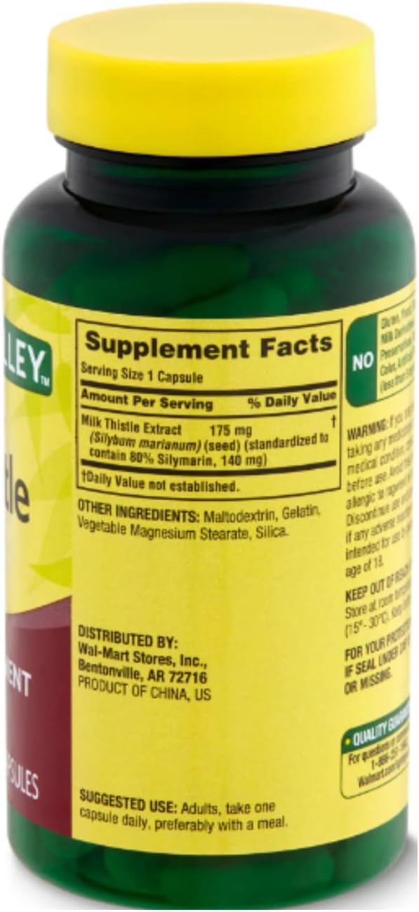 Spring Valley Extract Milk Thistle 175 90 Count
