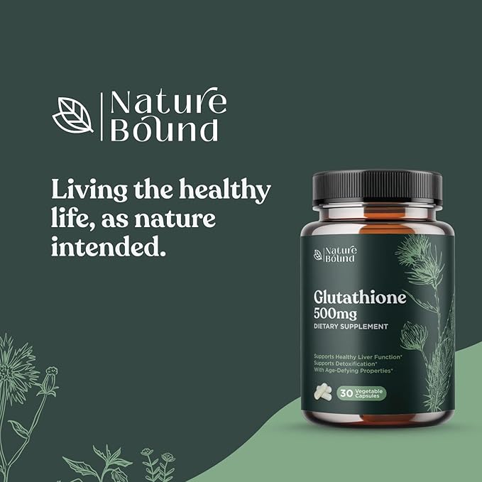 Pure Glutathione Supplement 500 mg GSH 30 Veg