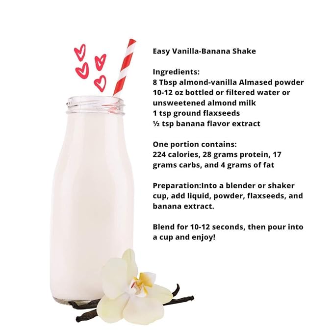 Almased Vanilla Meal Replacement Shake 17.6 oz (1.1 Pound (2 Pack))
