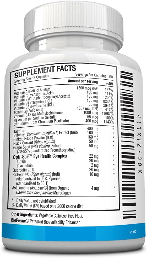 Approved Science EyeSyl 3 Month 180 Capsules