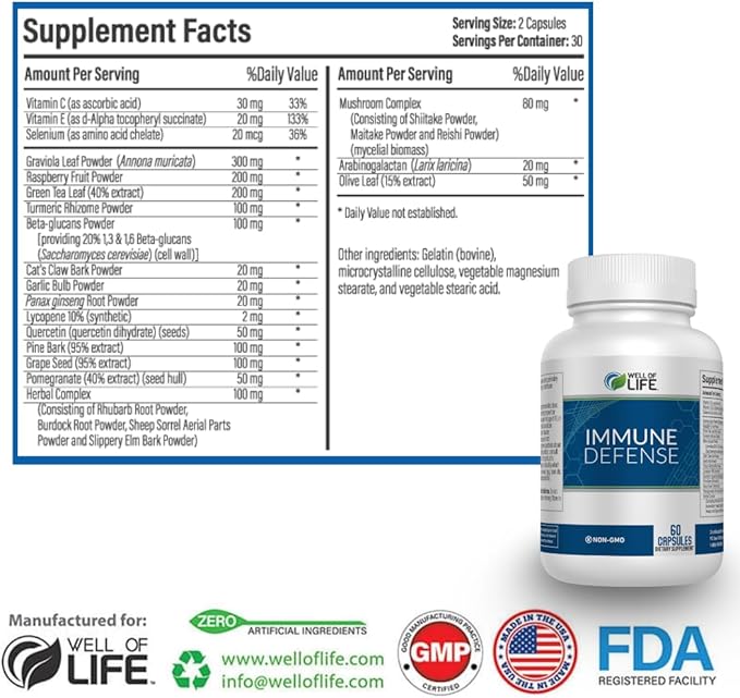 Immune Defense 600mg 60 Veg