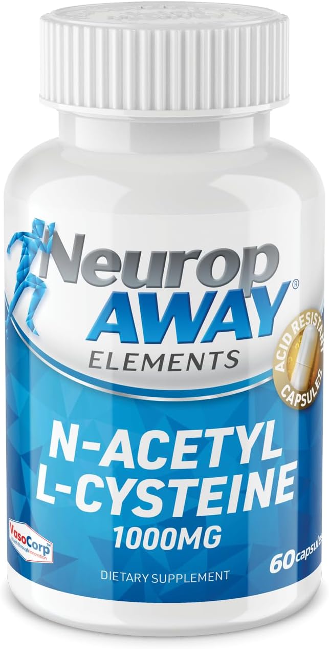NeuropAWAY Elements N-Acetyl L-Cysteine 1000mg 60ct (60 1000mg 1000mg Capsules