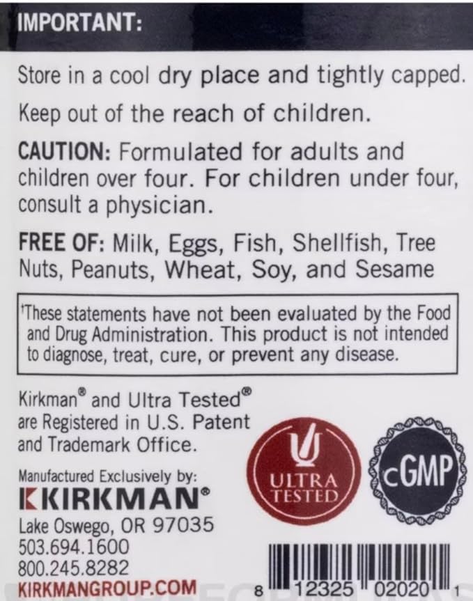 Kirkman Vitamin E 100 IU 100 Vegetarian