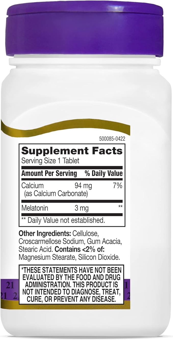 21st Century Melatonin 3 mg Tablets, 200 Count 2)