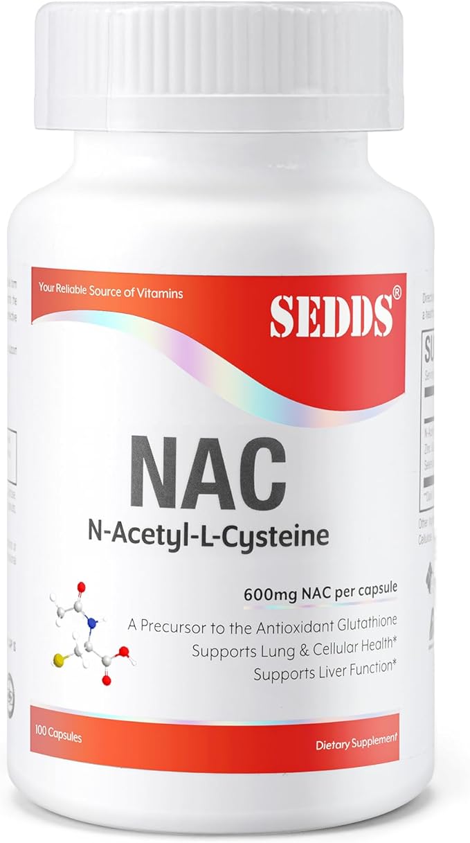 Supplements, N-Acetyl Cysteine (NAC) 600mg, 100