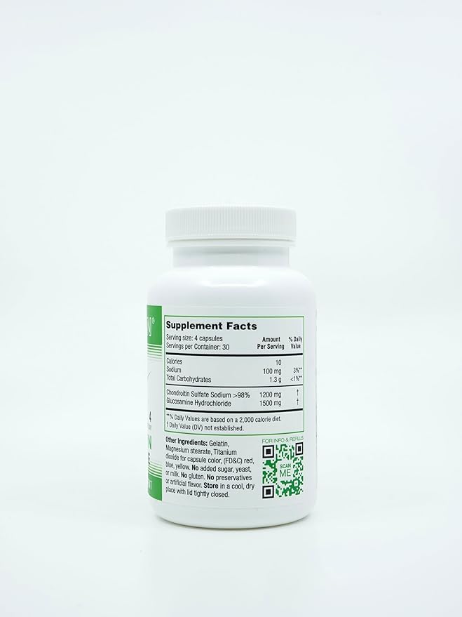 OSTEOSYN® by Synutra Pure CHONDROITIN 1200+ 30-Day Servings 120 Capsules, 4-Capsule Serving $1.67