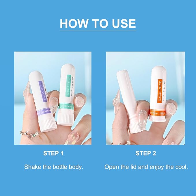 Nasal Stick (4 Pack), Portable Nasal