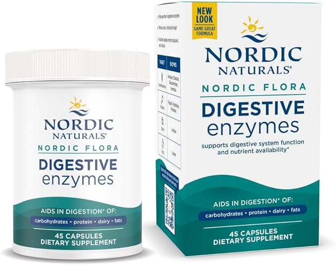 Nordic Naturals Nordic Flora Digestive Enzymes 45 Capsules 45 Servings