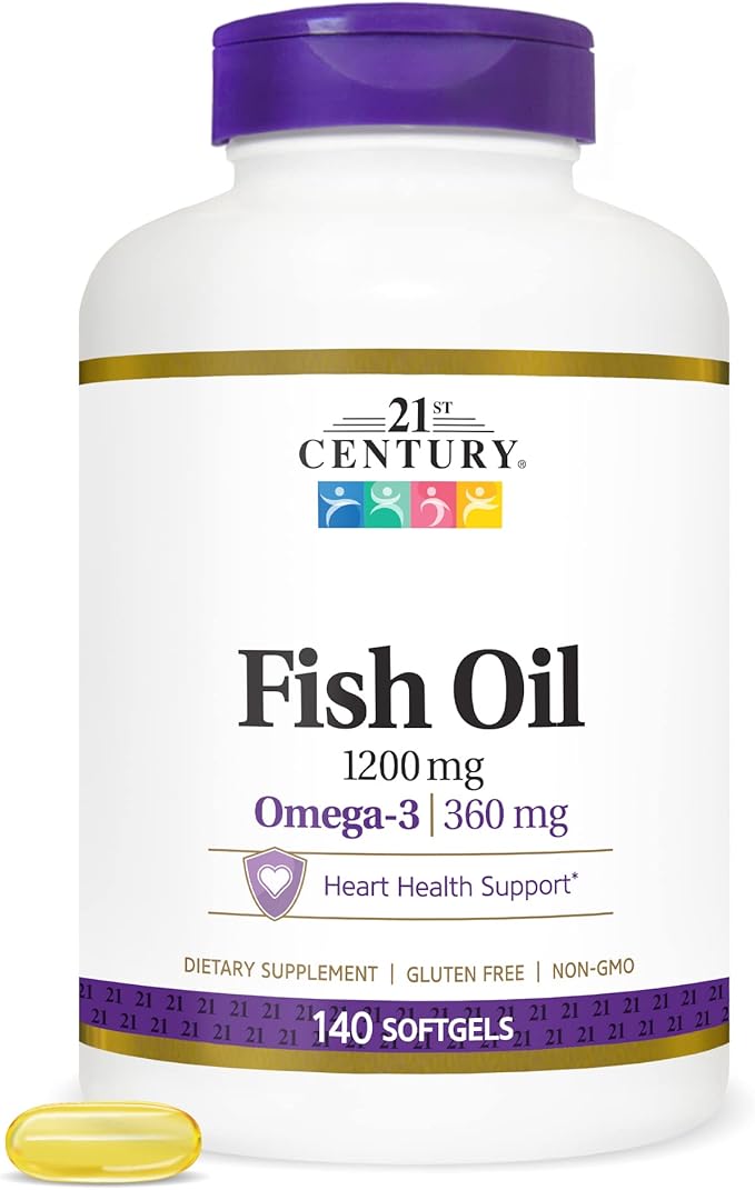 21st Century Fish Oil 1200 mg 140 Count