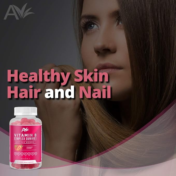 Avilana Vitamin B Complex Just B12, B7 B7 (Biotin), B6, B3 B3 (Niacin), B5, B6, B6, B8, B8, B9 B9 (Folate)s, (1 Pack)