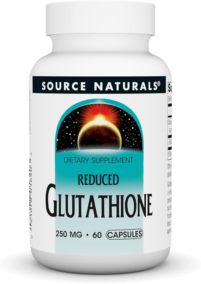 Source Naturals Glutathione, Supplement for Liver 250mg - 60 Capsules