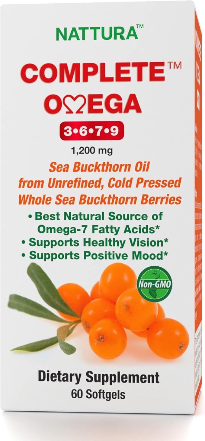 Complete Omega 3-6-7-9, Pure Sea Buckthorn 1 Bottle 60 Capsules