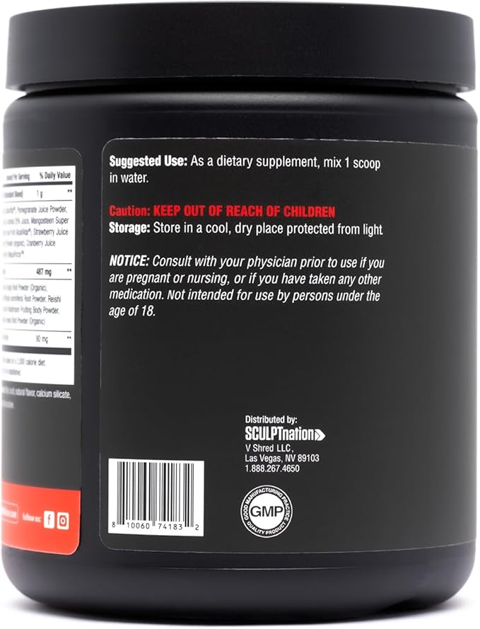 Sculpt Nation by V Shred Greens Strawberry 30-Day Supply