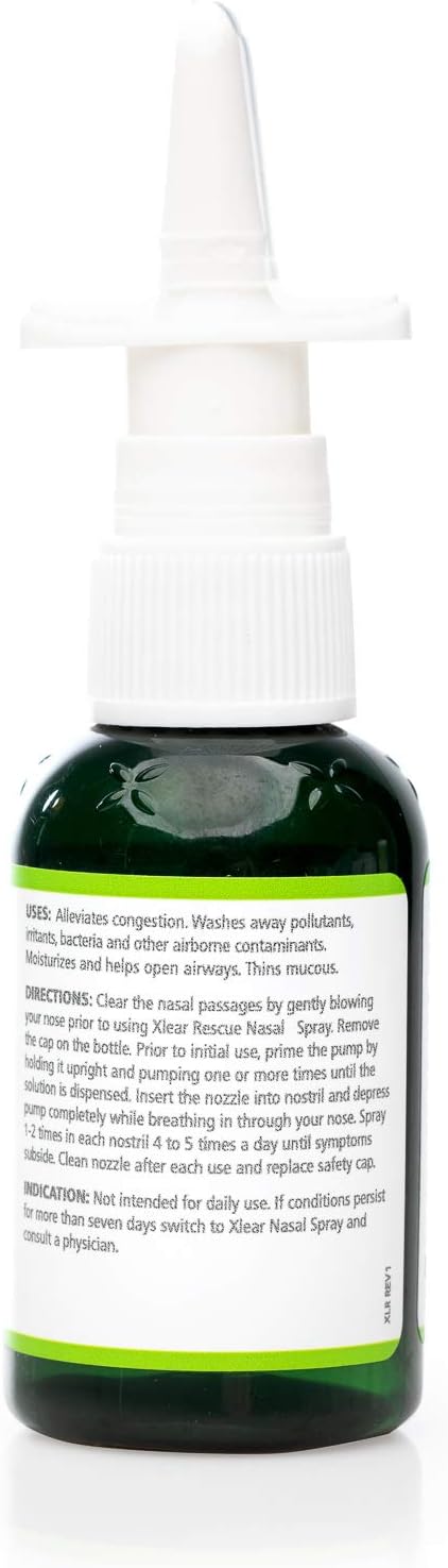 Xlear Rescue Nasal Spray with Xylitol, 3)