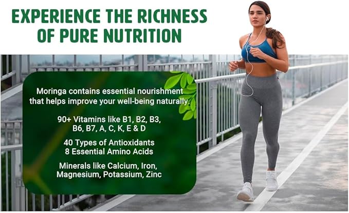 Moringa Oleifera Leaf and Seed Powder (80:20) Ratio 300 Pills(Tablets), 150 Servings, 1000 mg. 2.