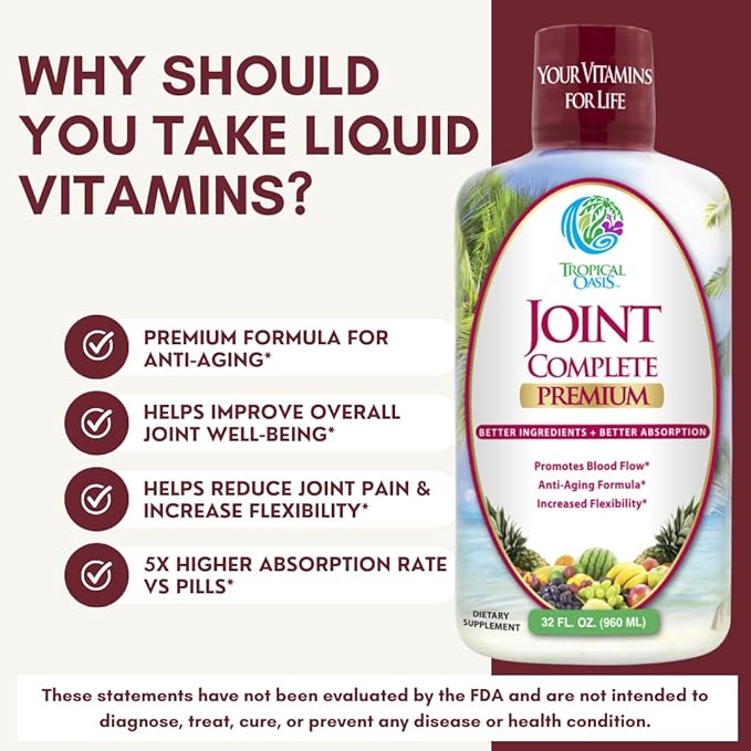 Joint Complete Premium- Liquid Joint Supplement 96% Max 32oz, 32 32 serv