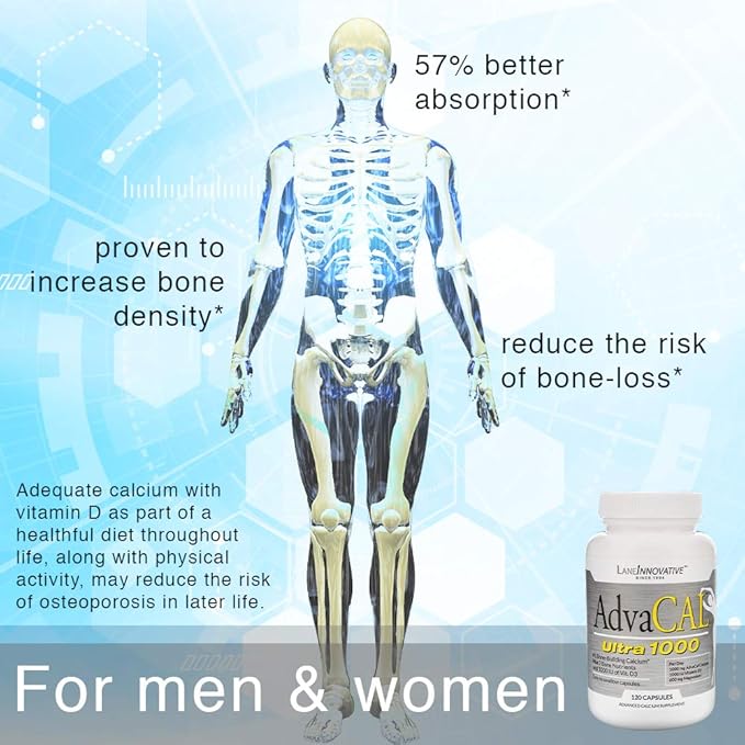 Lane Innovative - AdvaCAL Ultra 1000, D3 and (120 Servings) 3