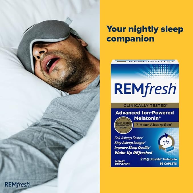 REMfresh 2mg Advanced Melatonin Sleep Aid (36 Caplets) #1 Doctor