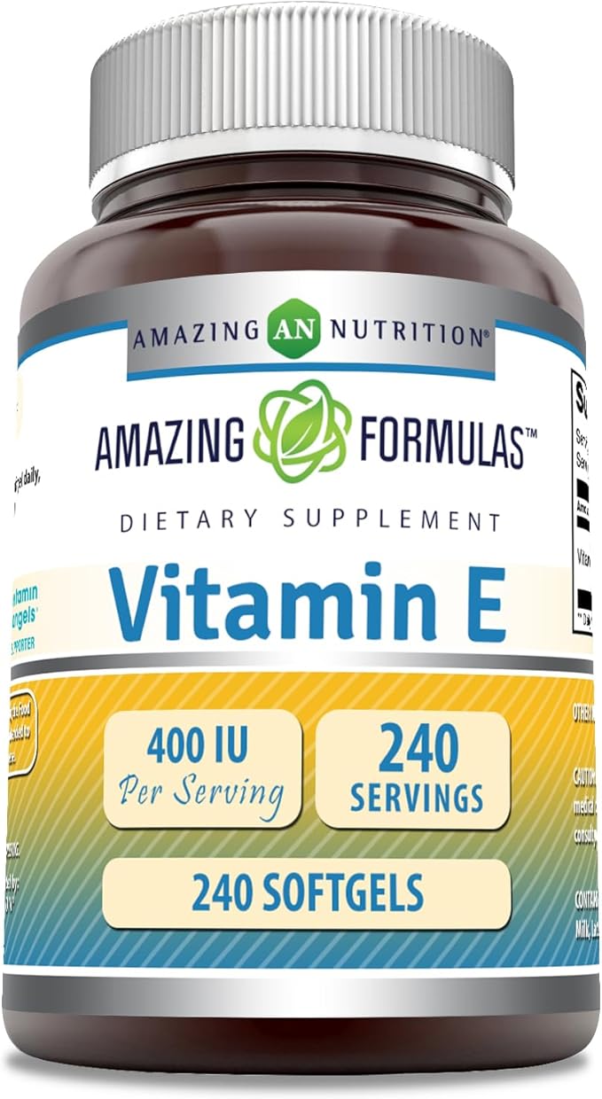 Amazing Formulas Vitamin E Supplement 400 IU 240 Softgels
