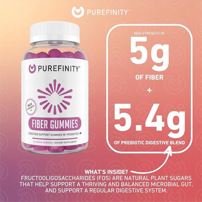 Fiber FOS Inulin Gummies – Chicory 60 Vegan