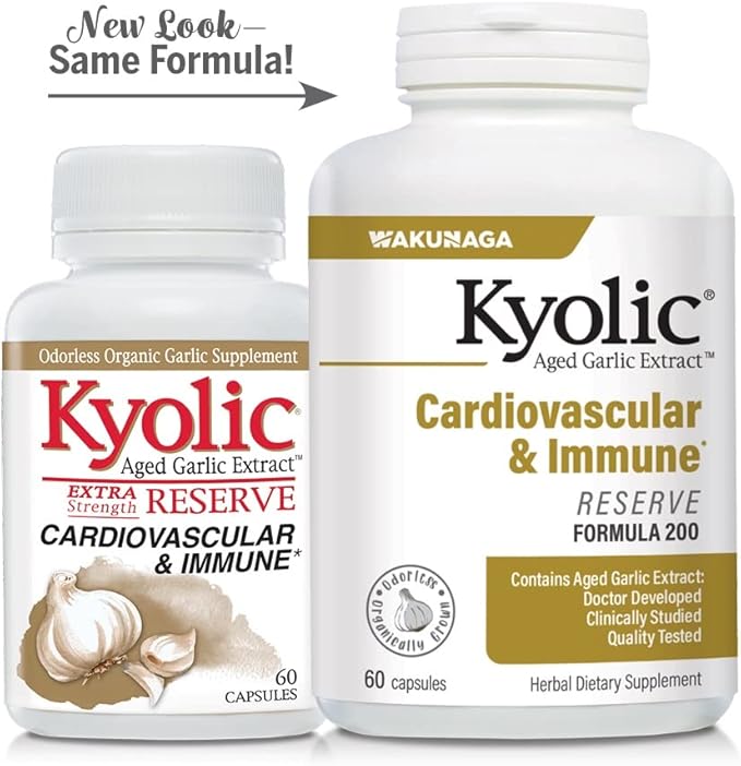 Kyolic Aged Garlic Extract Formula 200, 60 Capsules