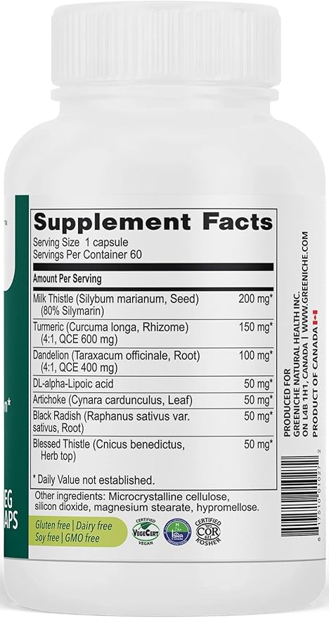 Halal Liver Health Support, 60 Caps,