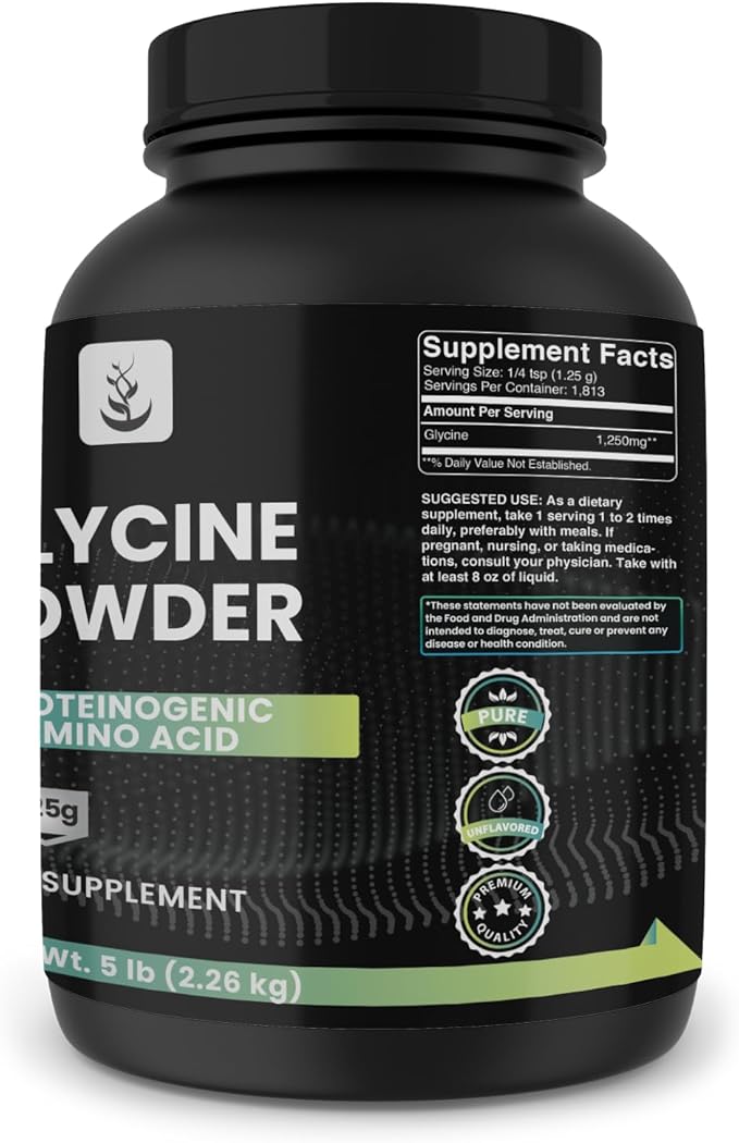 PURE ORIGINAL INGREDIENTS Glycine Powder, 5
