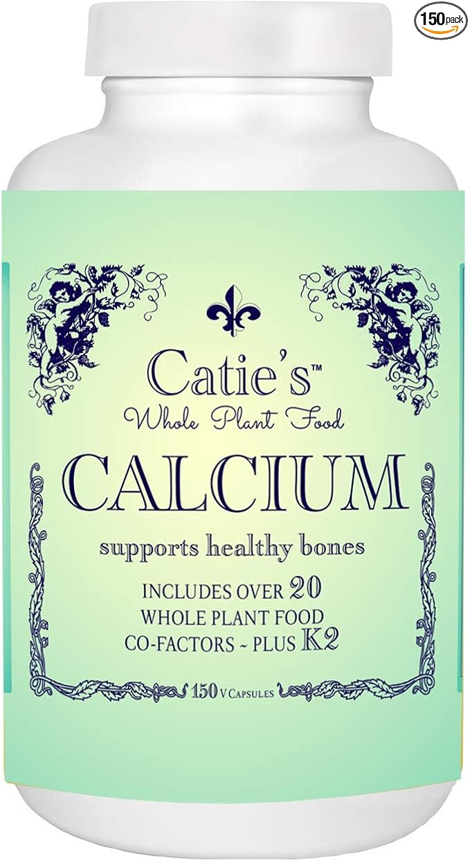 Catie's Whole Plant Food Calcium K2, Boron, 30 Day 150 Capsules.