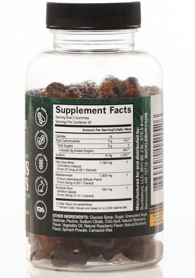 Wild Crafted Irish Sea Moss Gummies 60 Gummies