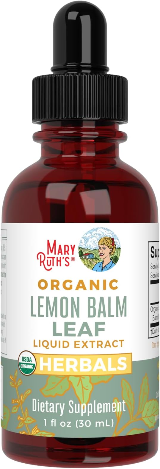 MaryRuth Organics Lemon Balm Leaf 1 Fl