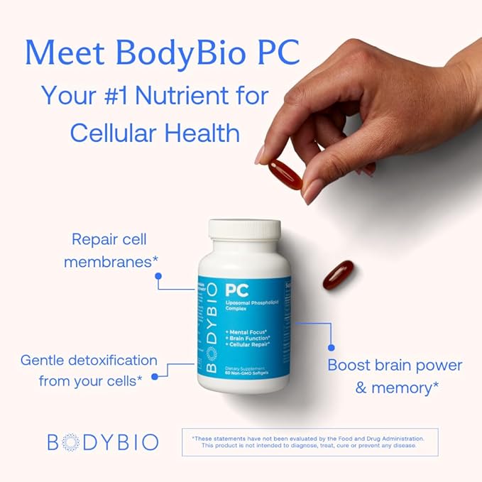 BodyBio Phosphatidylcholine 60 Softgels