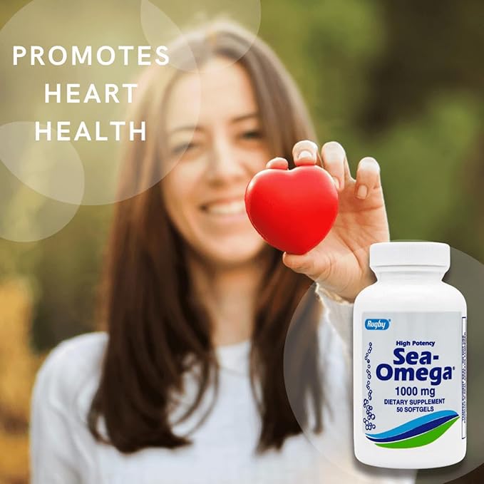 550 Softgels High Potency Rugby 1000mg Omega-3 Fatty 300mg & 200mg) for