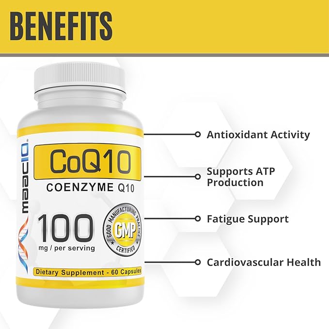 MAAC10 100mg CoQ10 (60 Capsules) Q10 for (60 Day